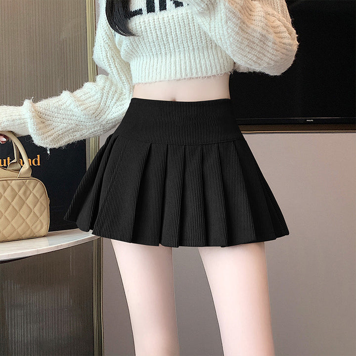 Femme Plisseret Corduroy Miniskirt Stilla