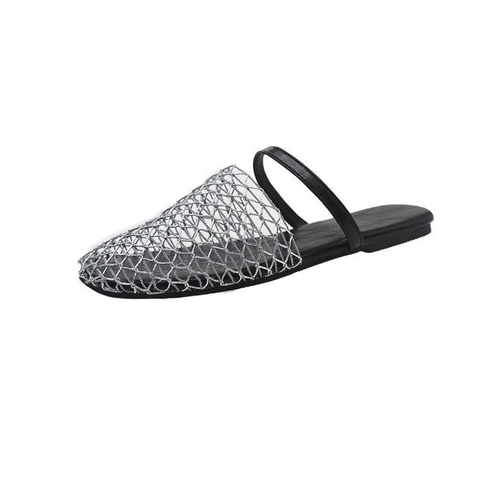 Dame Slipper i moderne netdesign med dobbelt rem Stilla