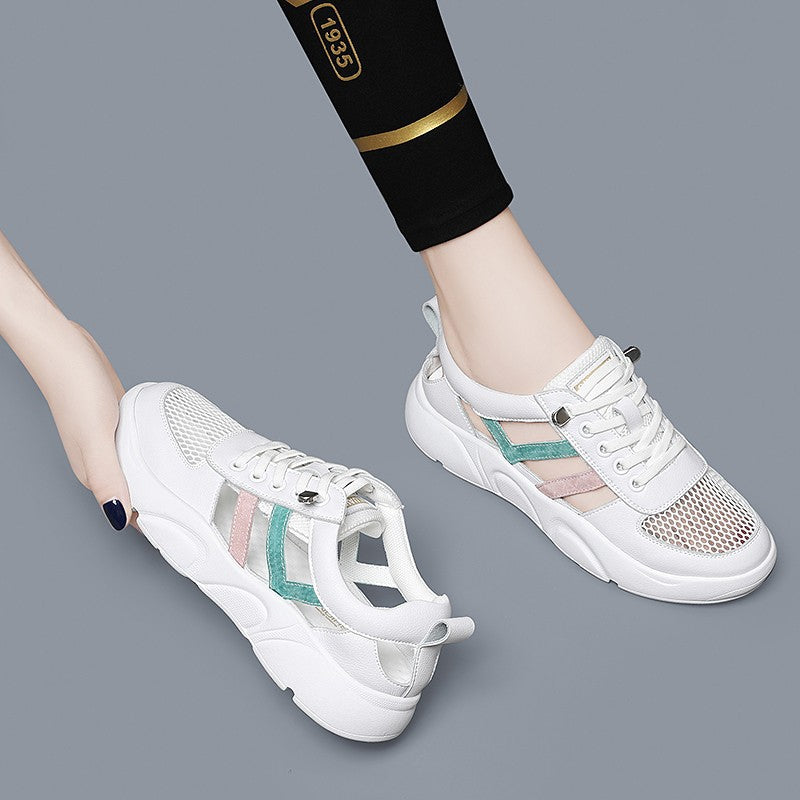 Dame åndbare sneakers med mesh-overdel og fleksibel sål Stilla