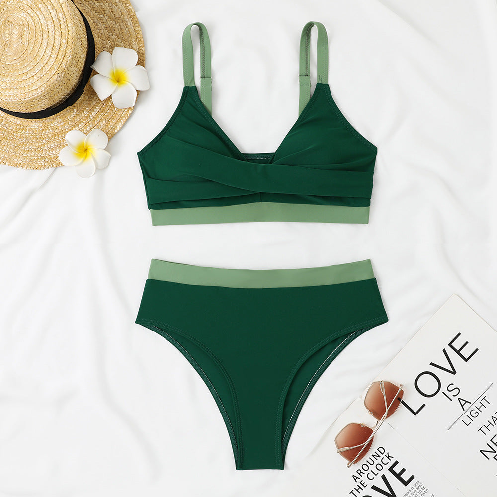 Dame Sporty bikini med moderne indpakningsdesign Skovae