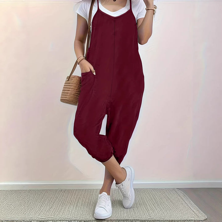 Dame jumpsuit med komfortabel pasform og praktiske lommer Stilla
