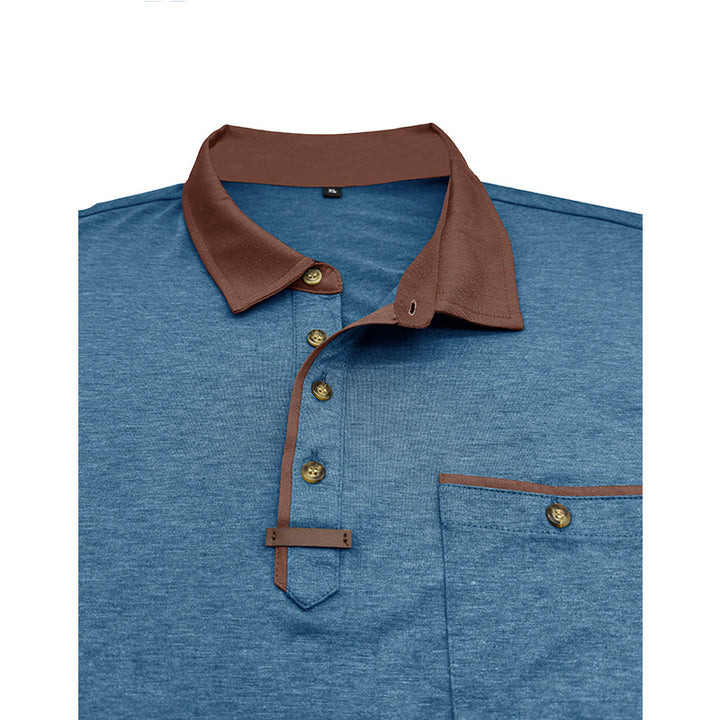 Herre Langærmet Polo T-shirt Stilla