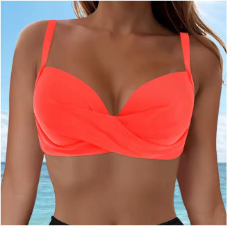 Dame Elegant Bikini top med indpakningsdesign Skovae