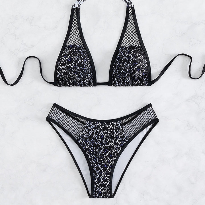 Dame bikini sæt med detaljeret netdesign og flatterende skæring Stilla