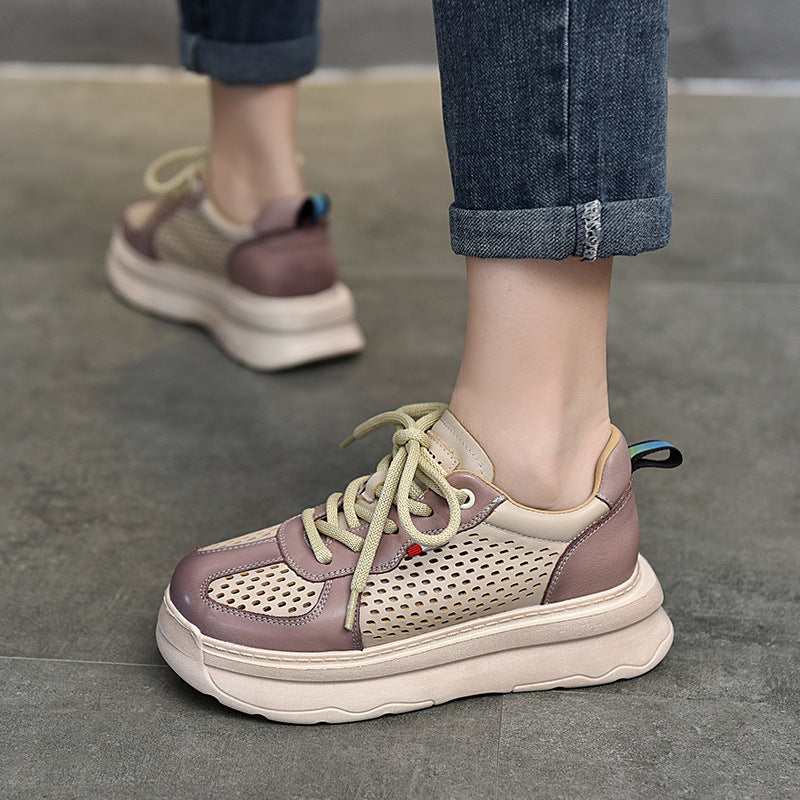 Dame Åndbare og lette Sneakers med innovativ perforering Stilla