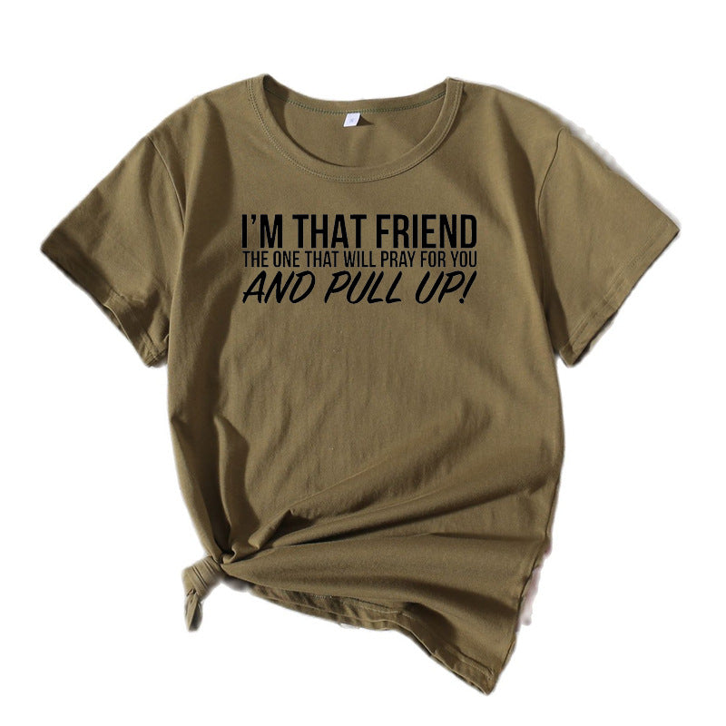 Dame Casual Statement T-shirt Stilla 1751262489