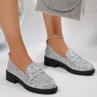 Dame Glitrende Slip-on med skridsikker sål og fashionable design Stilla