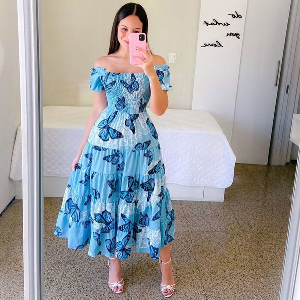Stilla | Elegant One-Shoulder Large Swing Dress