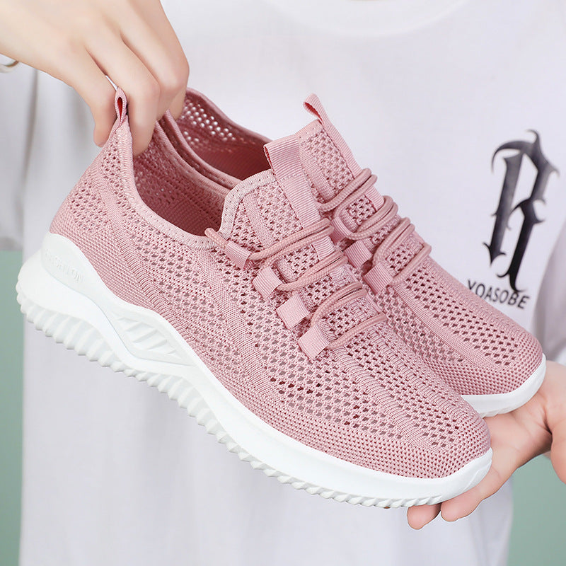 Dame Sporty Netløb Sneakers med elastisk snøresystem Stilla