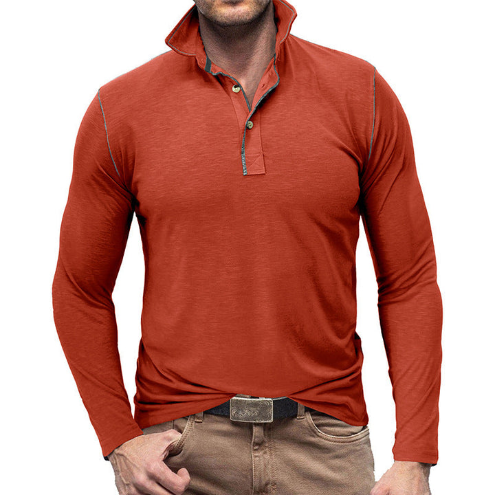 Stilla | Pique Pullover Slim Fit Blødt bomuldsfølelse Langærmet Stilig pasform
