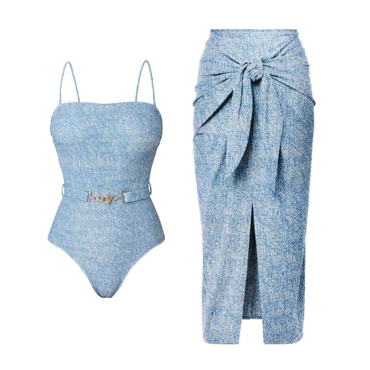 Dame Bikiniset med Wrap-Nederdel Skovae
