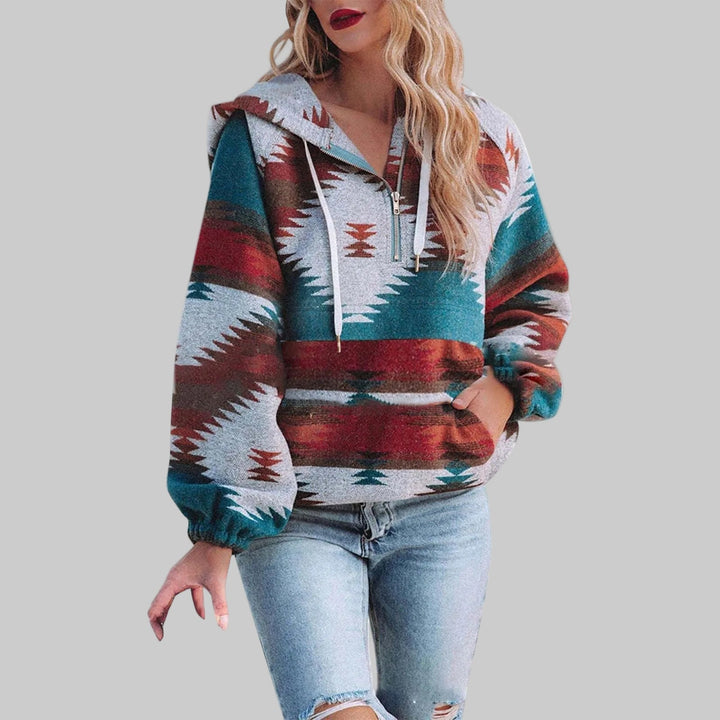 Stilla | Hoodie med Unikt Mønster