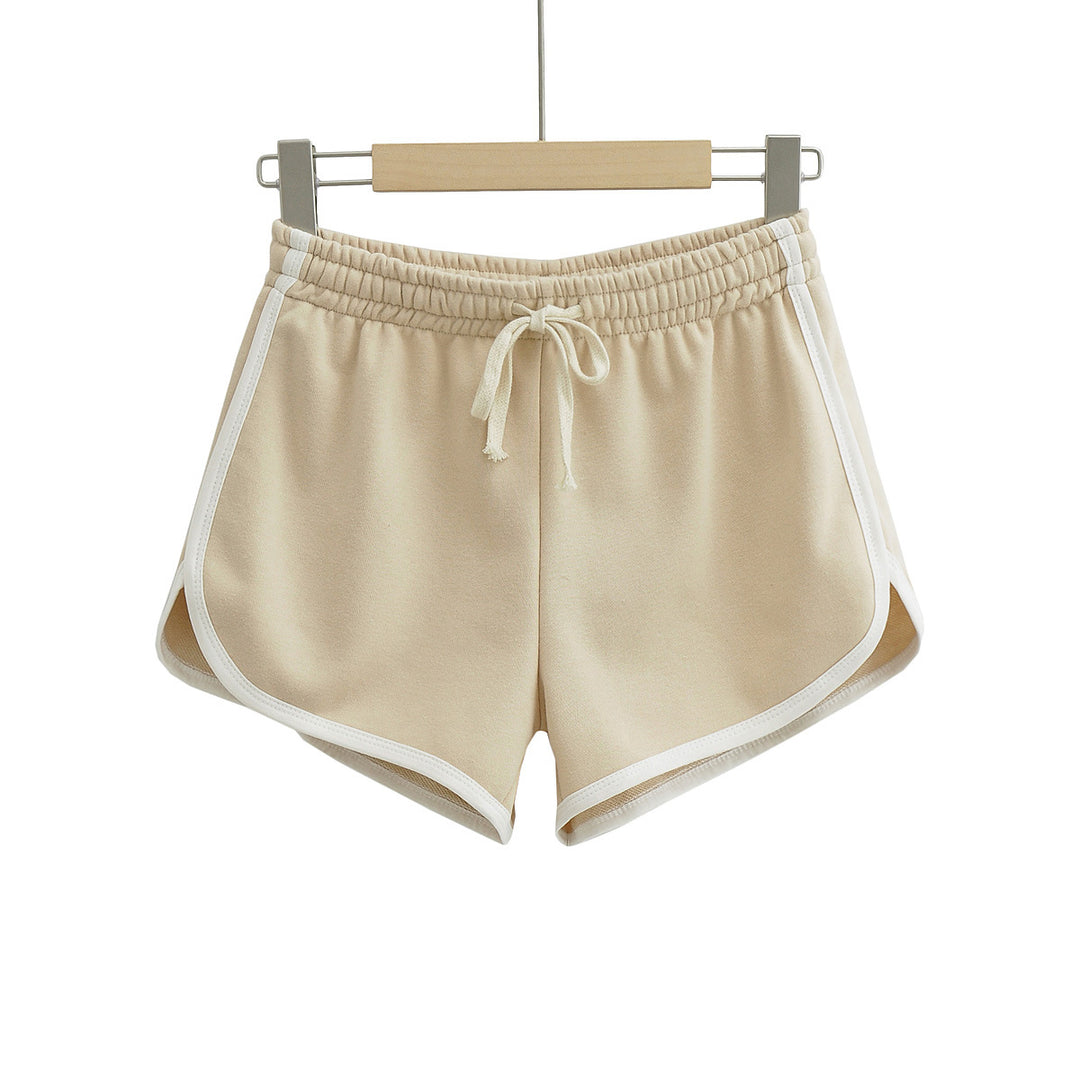 Damer sporty fritid shorts med elastisk talje og snor Stilla