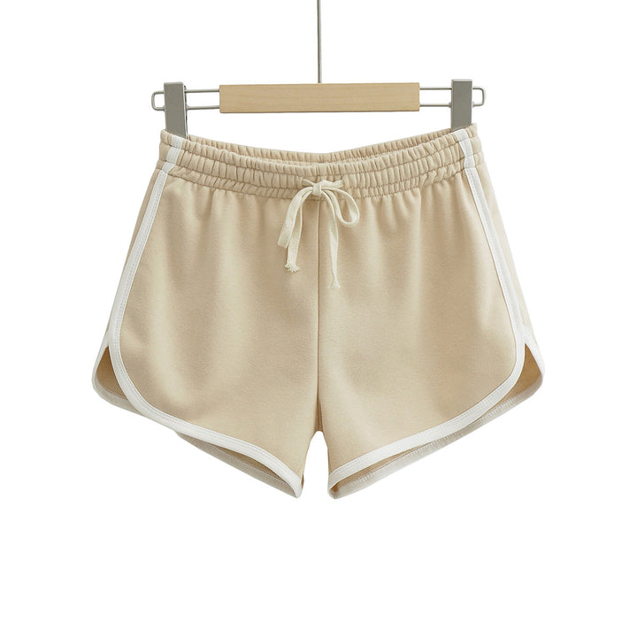 Damer sporty fritid shorts med elastisk talje og snor Stilla