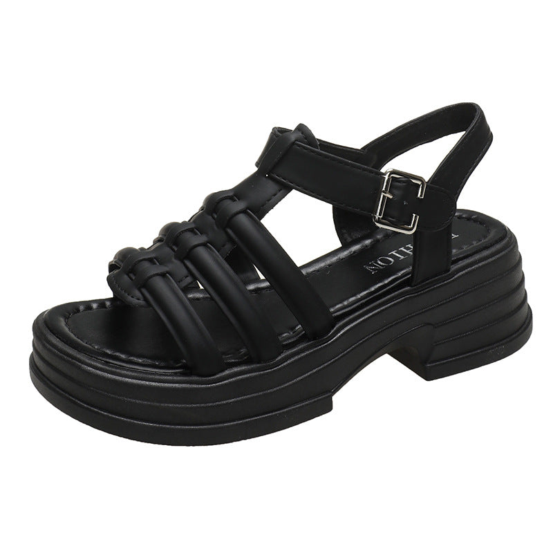 Dame Chunky Platform Rem Sandaler Stilla