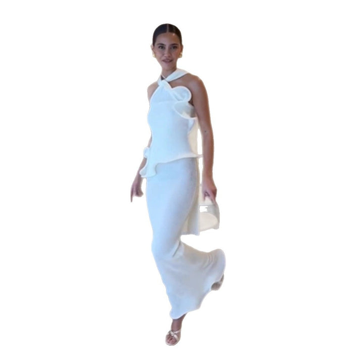 Dame Elegant Maxikjole med raffineret Ruffle-design Stilla