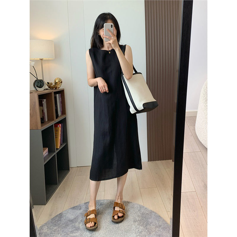 Dame sommerkjole i let linned Stilla