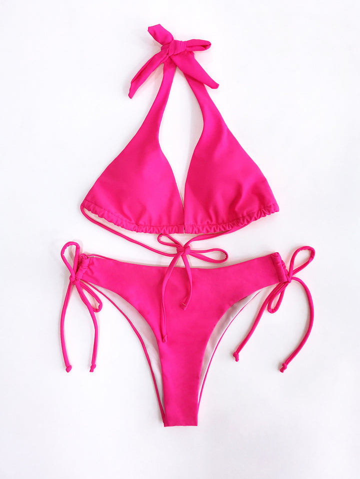 Damer Triangel-Bikini med høj komfort og legesyge bindebånd Skovae