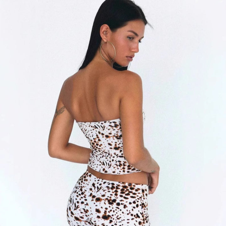 Femme Strapless Lagdelte Lagdelt Svømmedragt Stilla