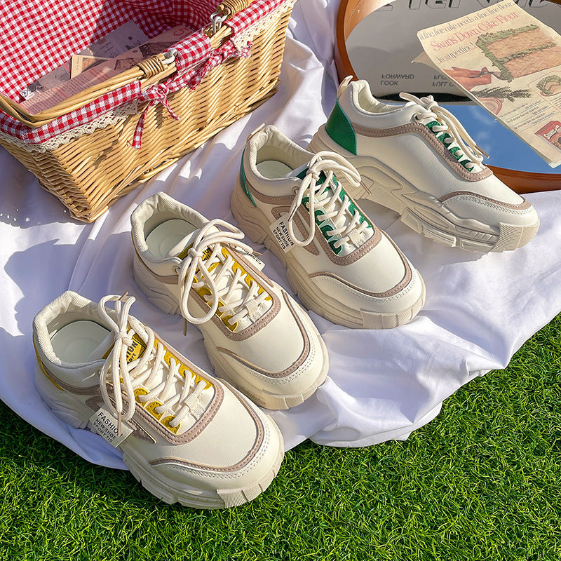 Dame Chunky Sneakers med åndbart overfladestruktur og stødabsorberende sål Stilla