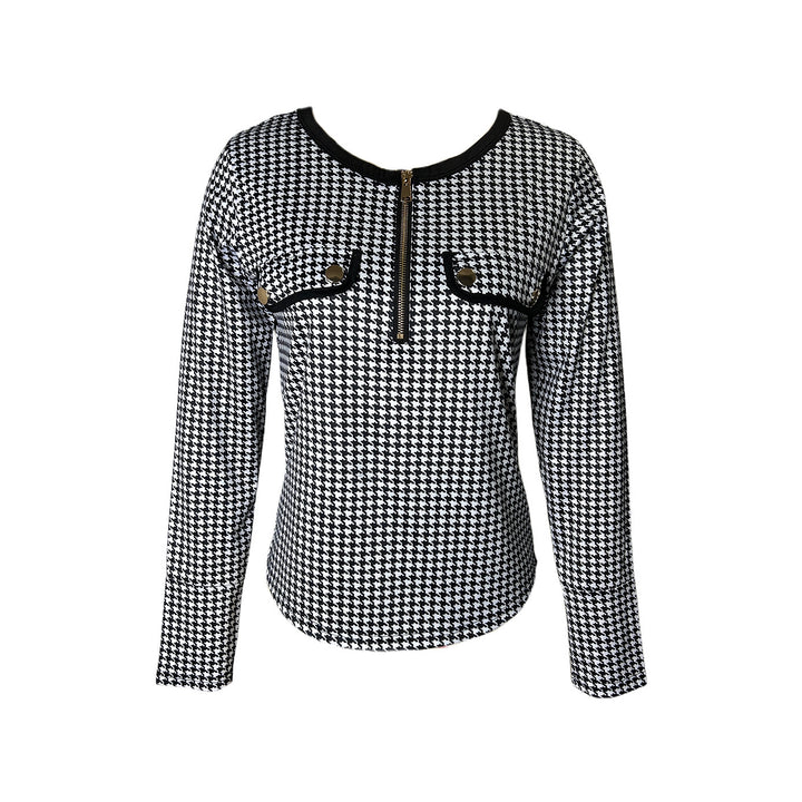 Damer Elegant bluse med original lynlås og to lommer Stilla