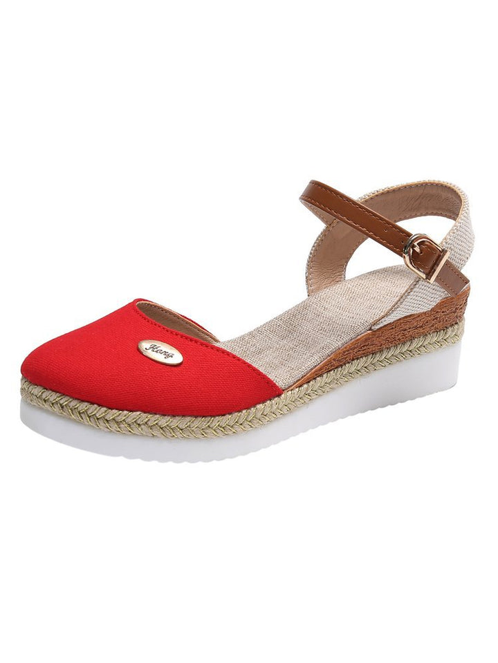 Dame Wedge-sandaletter med elegant rem og komfortabelt fodseng Stilla