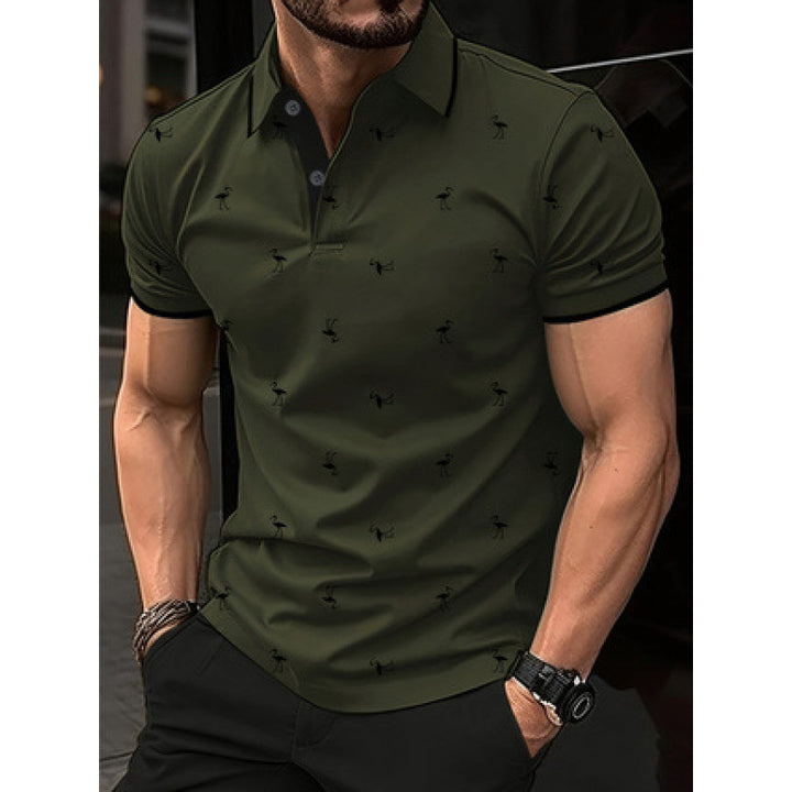 Herrer Fritid Trykt Polo-Shirt Stilla