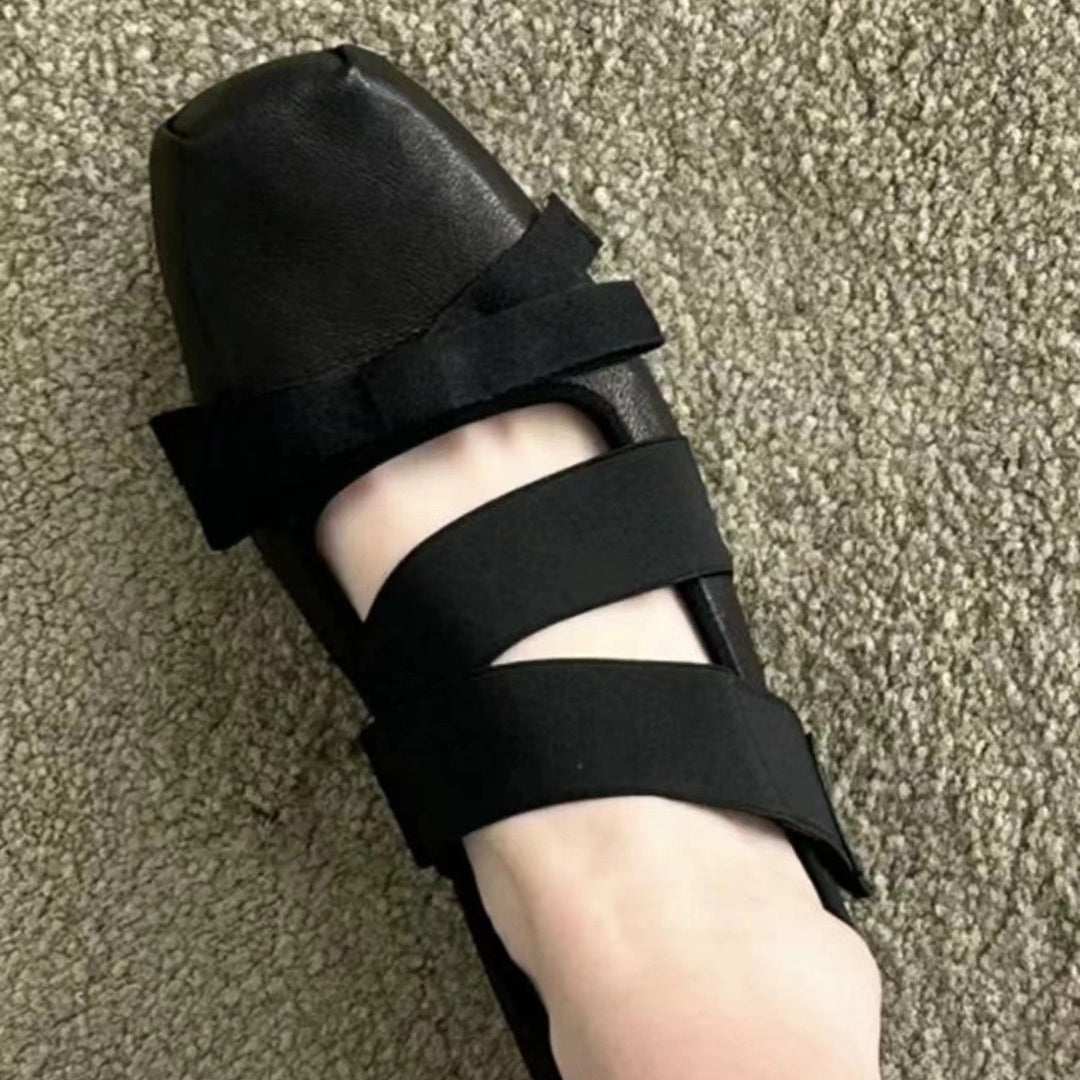 Femme Squaretoe Integral Ballerinas med dekorativ sløjfeudsmykning Stilla