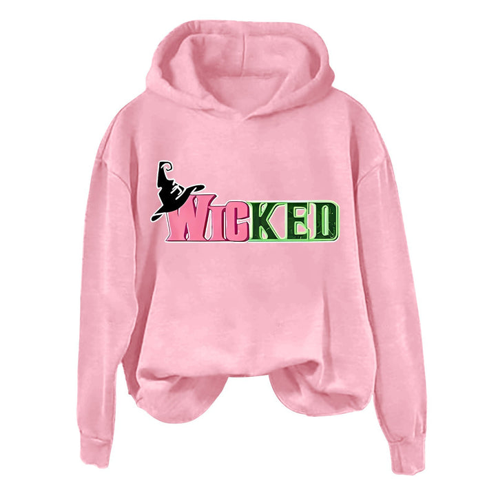 Dame hoodie med kreativ grafisk design Skovae