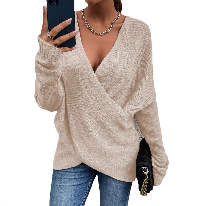 Kvinders afslappede V-hals sweater Stilla