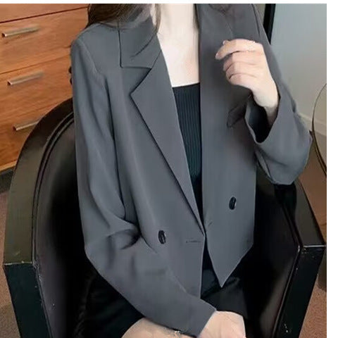 Kvinders fashionable cropped blazer jakke Stilla