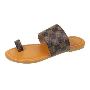 Dame Mode Riemchen-sandaler med elegant ternet design og komfortabel sål Stilla