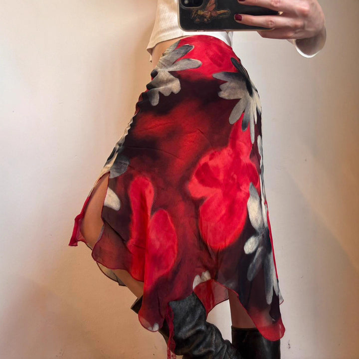 Dame lette sommershorts med blomstermønster og bred pasform Skovae