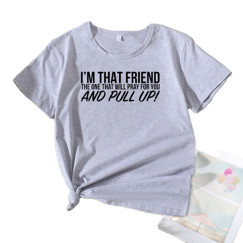 Dame Casual Statement T-shirt Stilla 1751262489