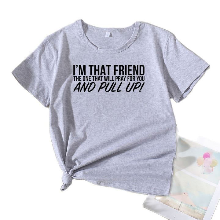 Dame Casual Statement T-shirt Stilla 1751262489