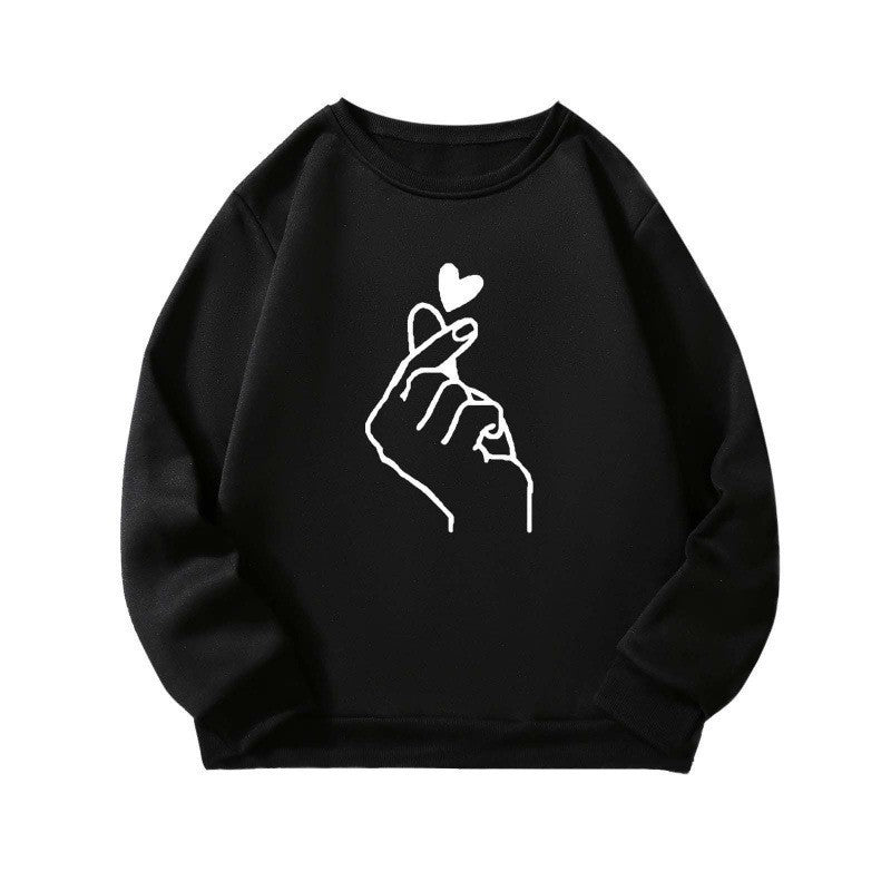 Kvinders sweatshirt med kreativ håndtegnet motiv og blødt indvendigt foer Stilla