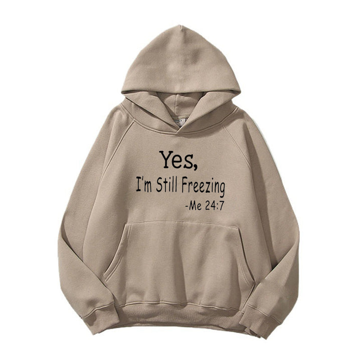 Kvindes hoodie med motiverende citat og komfortabel pasform Skovae