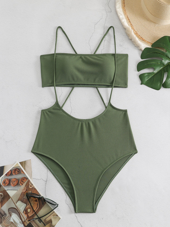 Dame Sporty Højskåret Bikini Skovae