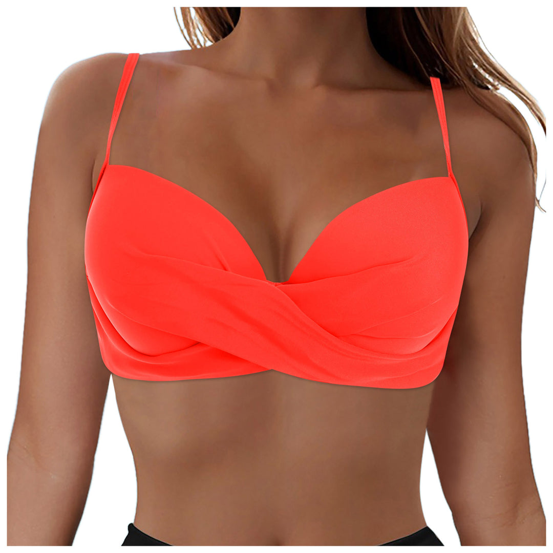 Dame Elegant Bikini top med indpakningsdesign Skovae