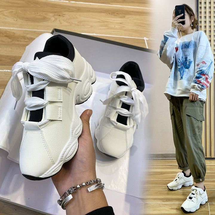 Dame Sporty Sneakers med elastisk snøringssystem og dæmpende sål Stilla