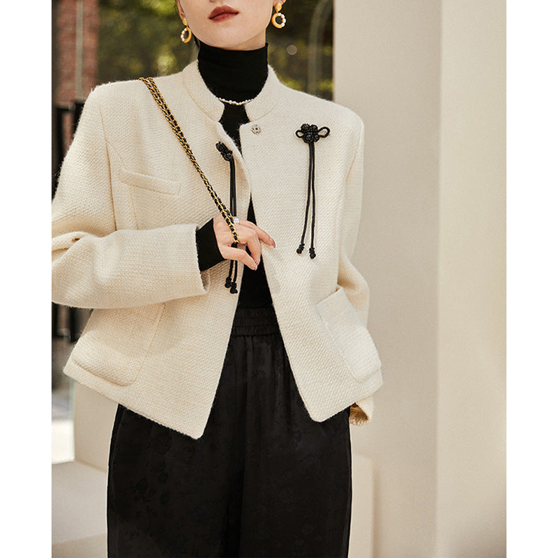 Dame modejakke med asymmetrisk design Stilla