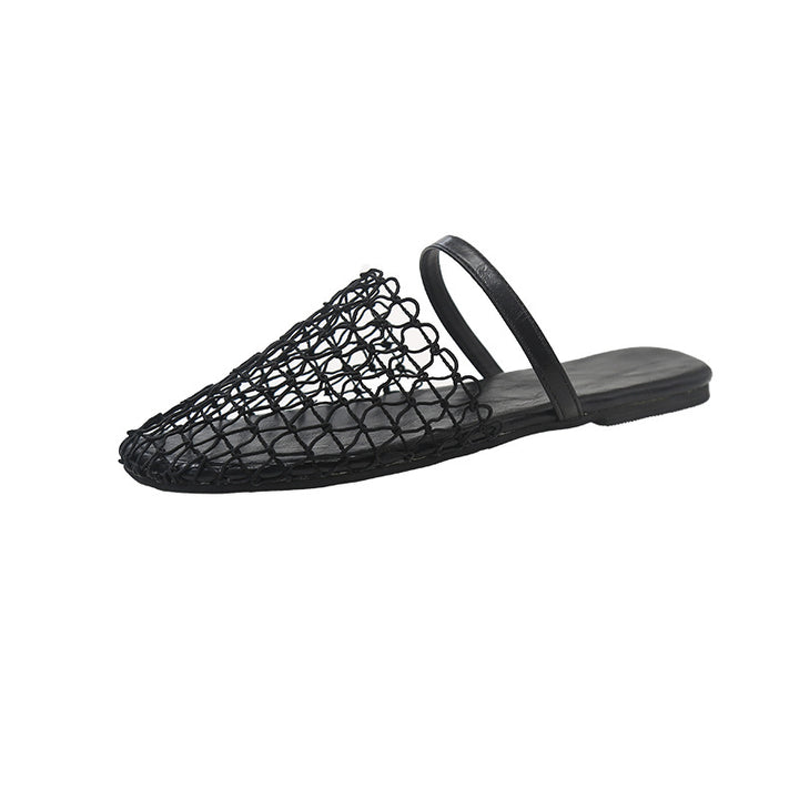Dame Slipper i moderne netdesign med dobbelt rem Stilla