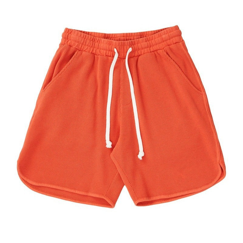 Herrer Komfortable fritidsshorts med elastisk talje og sidelommer Stilla