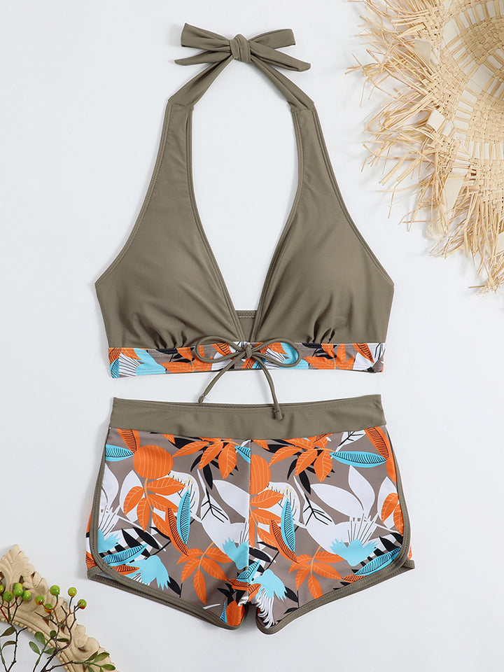 Dame Sporty Bikini-sæt med skjult mave Skovae