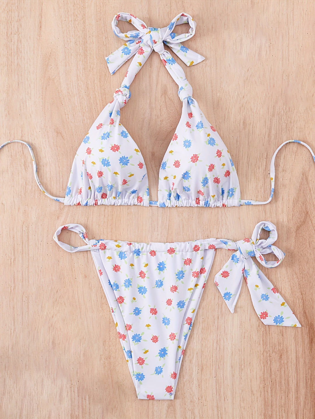 Dame blomsterprint bikini sæt Stilla
