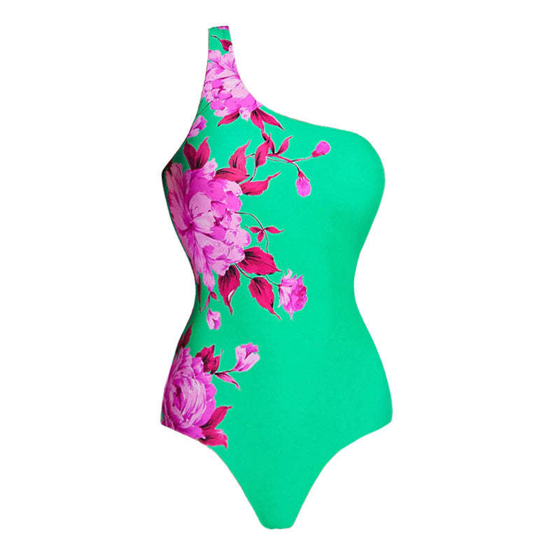 Dame Strand-Bikini-Sæt med asymmetrisk top og elegant Maxiskørt Skovae