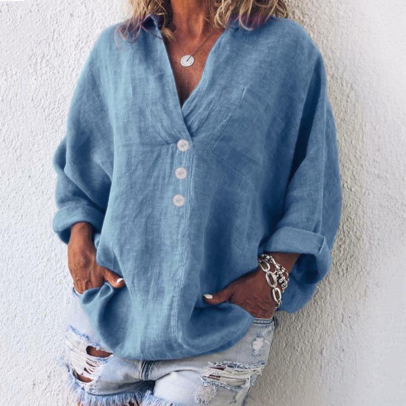 Stilla | Elegant Pullover Af Bomuld og Linned