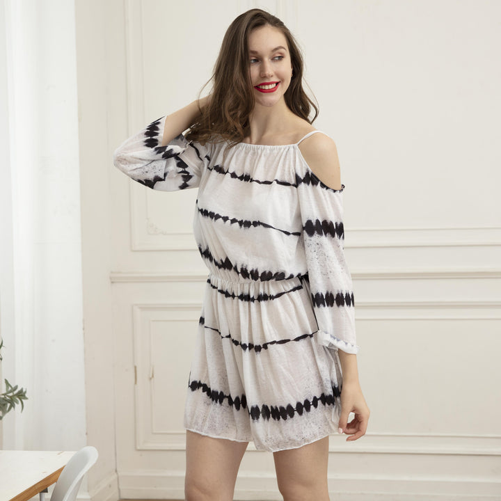 Dame Flydende Tie-Dye Mini-kjole Stilla