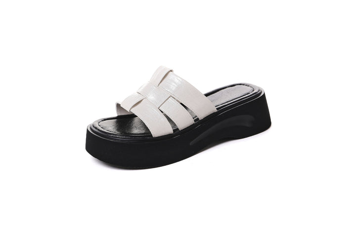 Dame platform-sandaler med elegant krydsrem-design Stilla