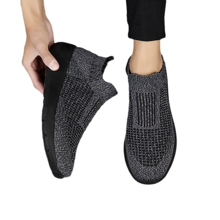 Unisex nan sømløs sokkesneaker med åndbar tredimensionel strikonstruktion og stødabsorberende fleksibel sål Skovae